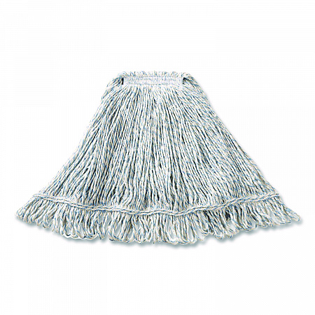 Super Stitch Finish Mop Heads, Cotton/Rayon/Synthetic, Blue/White (FGD51306WH00)