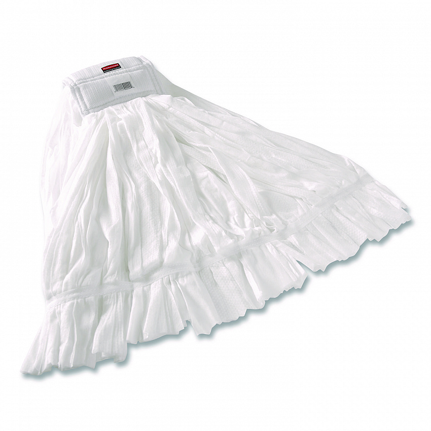 Disposable Mop, Nonwoven Fiber, #24, 5" Headband, White (2025507)