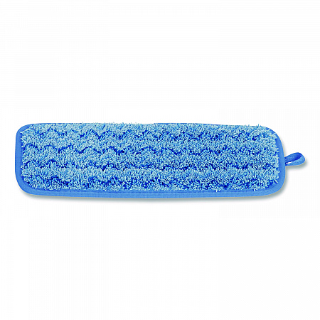Microfiber Wall/Stair Wet Mopping Pad, 13.75 x 5.5 x 0.5, Blue (Q820BLU)