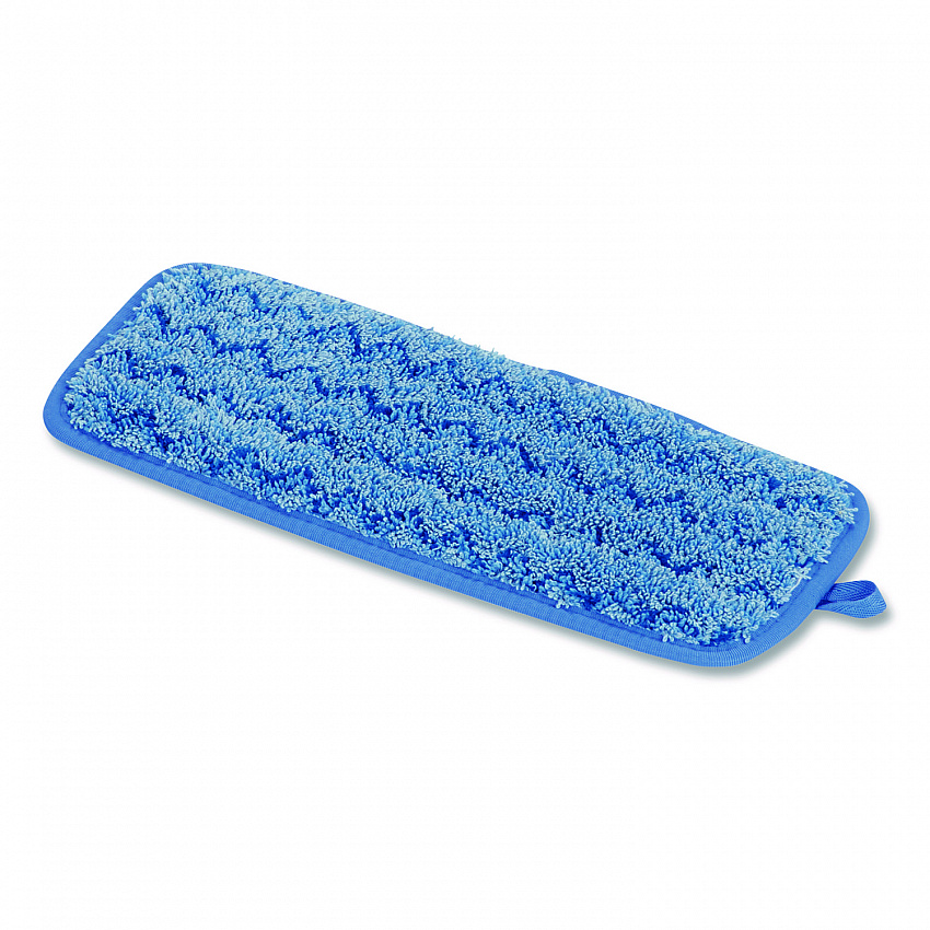 Microfiber Wall/Stair Wet Mopping Pad, 13.75 x 5.5 x 0.5, Blue (Q820BLU)
