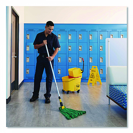 Gripper Vinyl-Covered Aluminum Mop Handle, 1.13