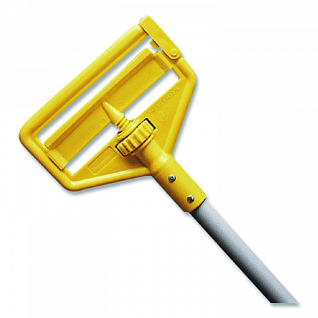 Invader Aluminum Side-Gate Wet-Mop Handle, Vinyl Coating, 60