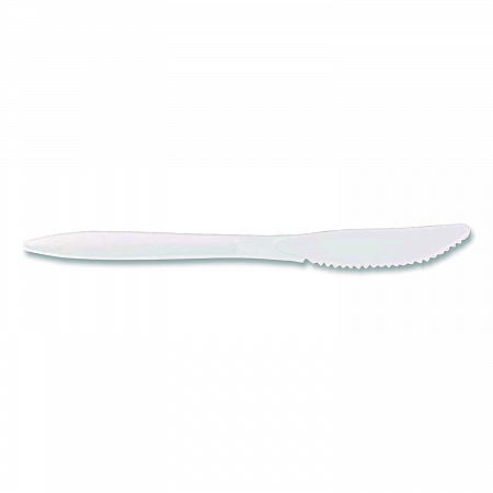 Mediumweight Polypropylene Cutlery, Knife, Plastic, White, 1,000/Carton (1011000)