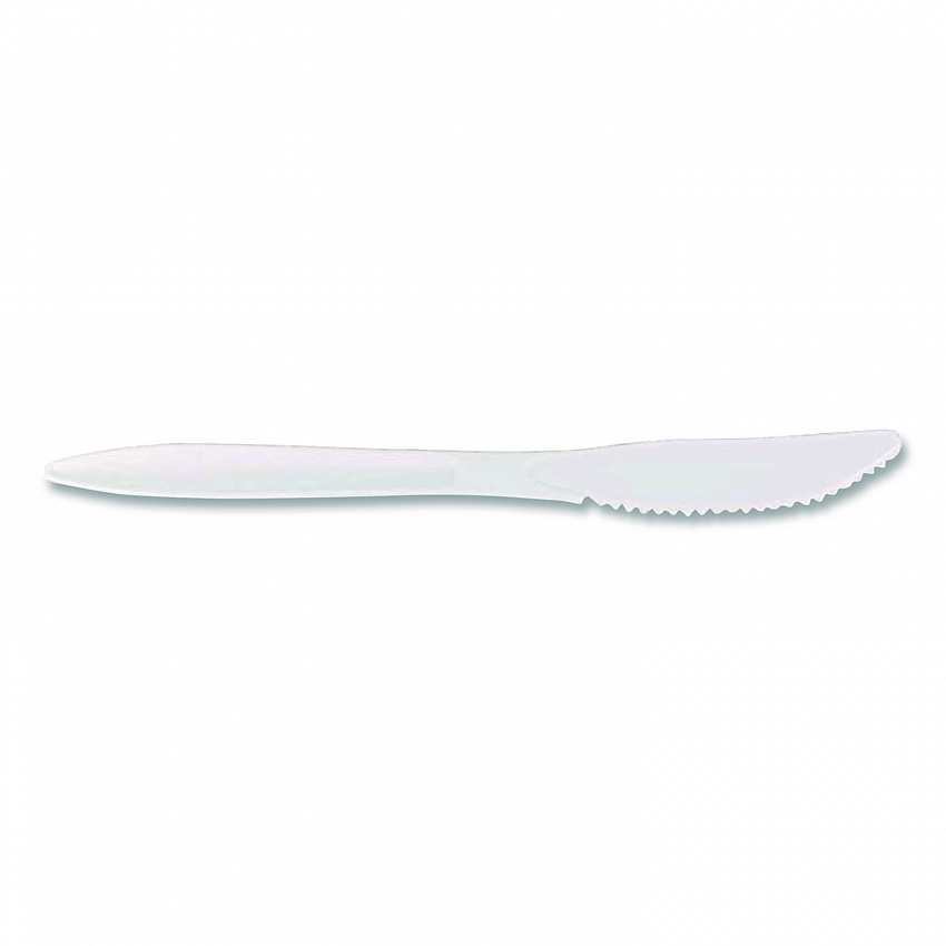 Mediumweight Polypropylene Cutlery, Knife, Plastic, White, 1,000/Carton (1011000)