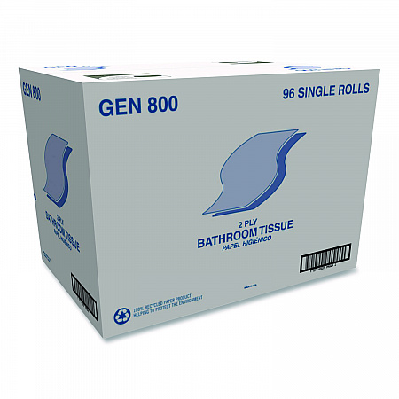 Bath Tissue, Septic Safe, 2-Ply, White, 420 Sheets/Roll, 96 Rolls/Carton (800)