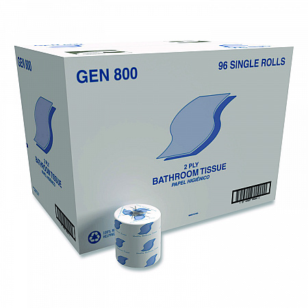 Bath Tissue, Septic Safe, 2-Ply, White, 420 Sheets/Roll, 96 Rolls/Carton (800)