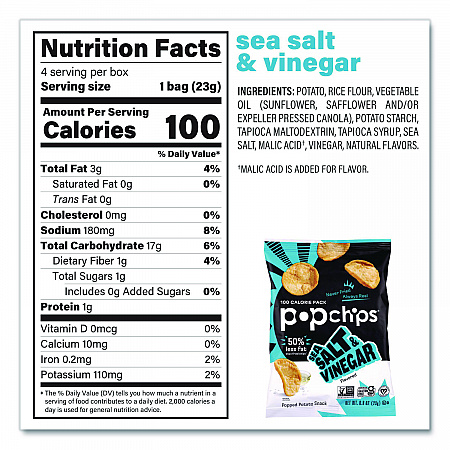 Potato Chips, Variety Pack, Barbeque, Sea Salt, Sour Cream and Onion, 0.8 oz Bag, 30/Pack (22001998)