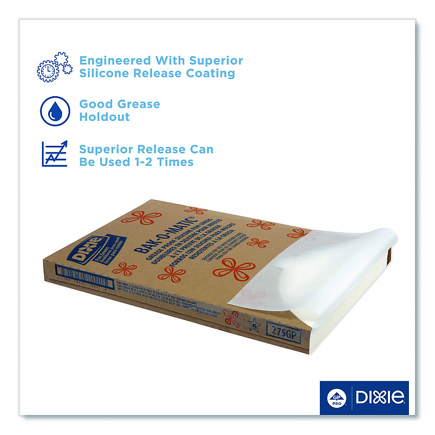 Greaseproof Liftoff Pan Liner, 24.38 x 16.38, 1,000/Carton (27SGP)
