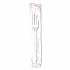 Mediumweight Polystyrene Cutlery, Individually Wrapped, Fork, Plastic, White, 1,000/Carton (FM23C7)