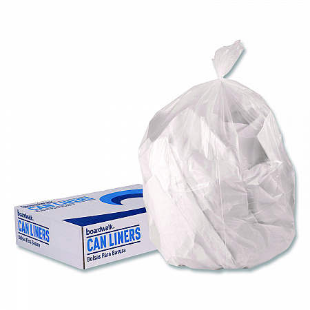 Low-Density Waste Can Liners, 33 gal, 0.65 mil, 33 x 39, Clear, Perforated Roll, 250/Carton (333965CL)