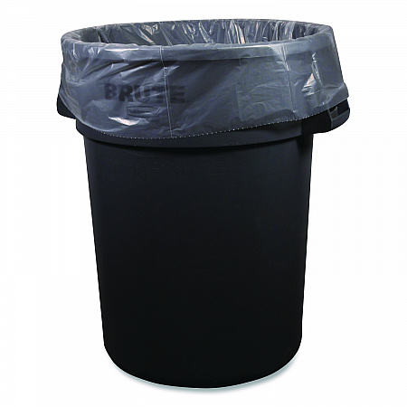 Low-Density Waste Can Liners, 32 gal, 0.9 mil, 33 x 44, Clear, Perforated Roll, 5 Bags/Roll, 20 Rolls/Carton (334409CL)