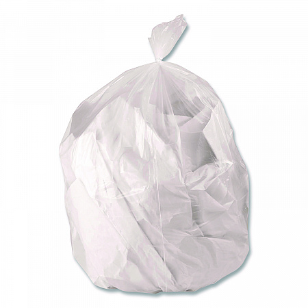 Low-Density Waste Can Liners, 44 gal, 1.3 mil, 37 x 50, Clear, Perforated Roll, 100/Carton (375013CL)