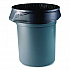 High-Density Can Liners, 60 gal, 22 mic, 38 x 60, Black, Perforated Roll, 150/Carton (385822K)