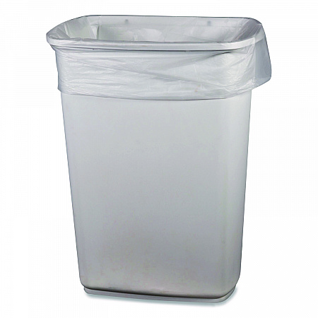 Low-Density Waste Can Liners, 16 gal, 0.5 mil, 24 x 32, Clear, Perforated Roll, 500/Carton (243205CL)
