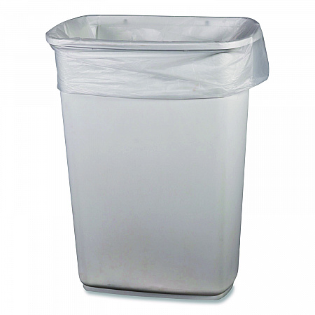 Low-Density Waste Can Liners, 30 gal, 0.5 mil, 30 x 36, Clear, Perforated Roll, 250/Carton (303605CL)