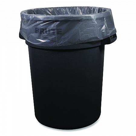 Low-Density Waste Can Liners, 45 gal, 0.9 mil, 40 x 46, Clear, Perforated Roll, 100/Carton (404609CL)