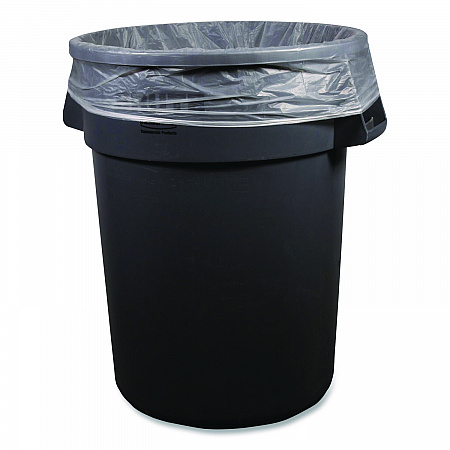 High-Density Can Liners, 45 gal, 12 mic, 40 x 48, Natural, Perforated Roll, 250/Carton (404812N)