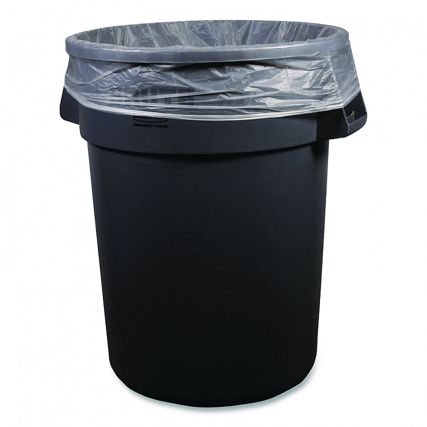 High-Density Can Liners, 45 gal, 12 mic, 40 x 48, Natural, Perforated Roll, 250/Carton (404812N)