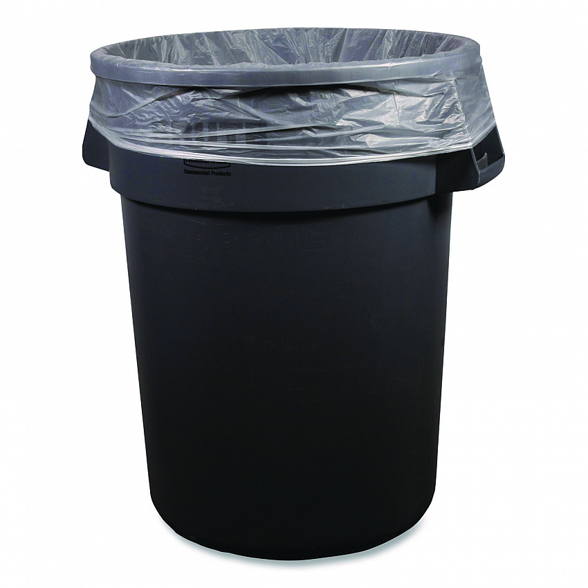 High-Density Can Liners, 45 gal, 22 mic, 40 x 48, Natural, Perforated Roll, 150/Carton (404822N)