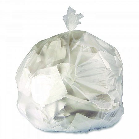 High-Density Can Liners, 56 gal, 16 mic, 43 x 48, Natural, Perforated Roll, 200/Carton (434816R)