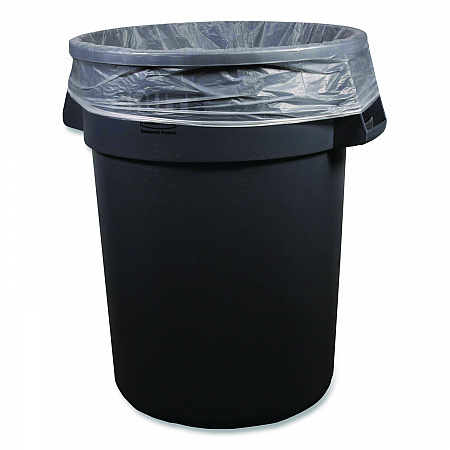 High-Density Can Liners, 56 gal, 16 mic, 43 x 48, Natural, Perforated Roll, 200/Carton (434816R)