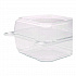 PET Plastic Hinged Container, 6 x 6 x 3.3, Clear, Plastic, 500/Carton (FPHC66PET1C)