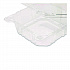 PET Plastic Hinged Container, 6 x 6 x 3.3, Clear, Plastic, 500/Carton (FPHC66PET1C)