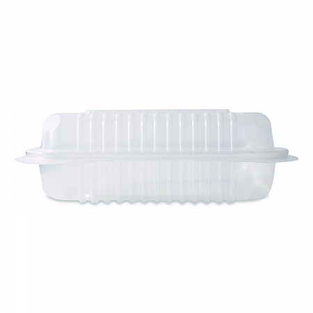 Polypropylene Plastic Hinged Container, 6 x 9 x 2.97, Clear, Plastic, 125/Pack, 2 Packs/Carton (FPHC96PP1C)