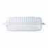 Polypropylene Plastic Hinged Container, 6 x 9 x 2.97, Clear, Plastic, 125/Pack, 2 Packs/Carton (FPHC96PP1C)