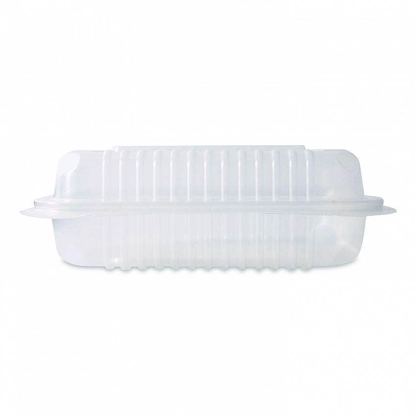 Polypropylene Plastic Hinged Container, 6 x 9 x 2.97, Clear, Plastic, 125/Pack, 2 Packs/Carton (FPHC96PP1C)
