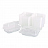 Polypropylene Plastic Hinged Container, 6 x 9 x 2.97, Clear, Plastic, 125/Pack, 2 Packs/Carton (FPHC96PP1C)