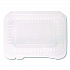 Polypropylene Plastic Hinged Container, 6 x 9 x 2.97, Clear, Plastic, 125/Pack, 2 Packs/Carton (FPHC96PP1C)