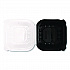 Polypropylene Plastic Hinged Container, 6 x 6 x 3, Black/Clear, Plastic, 50/Pack, 6 Packs/Carton (FPPHC66PP1C)
