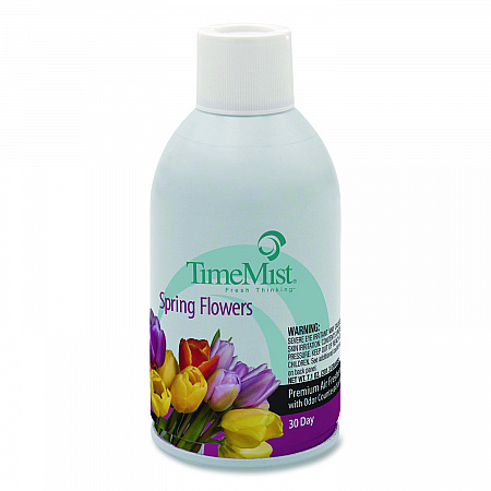 Premium Metered Air Freshener Refill, Spring Flowers, 7.1 oz Aerosol Spray, 12/Carton (1042712)