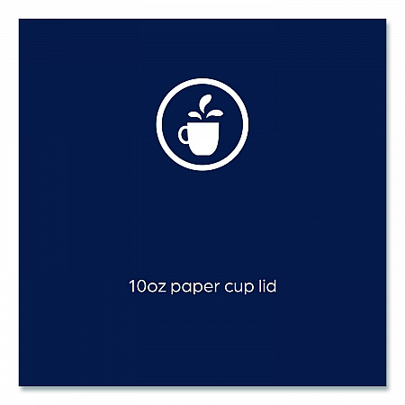 Hot Beverage Paper Cup Lids 10 oz, Fits FLAVIA 10 oz Paper Cup, White, 100/Sleeve, 10 Sleeves/Carton (25200019)