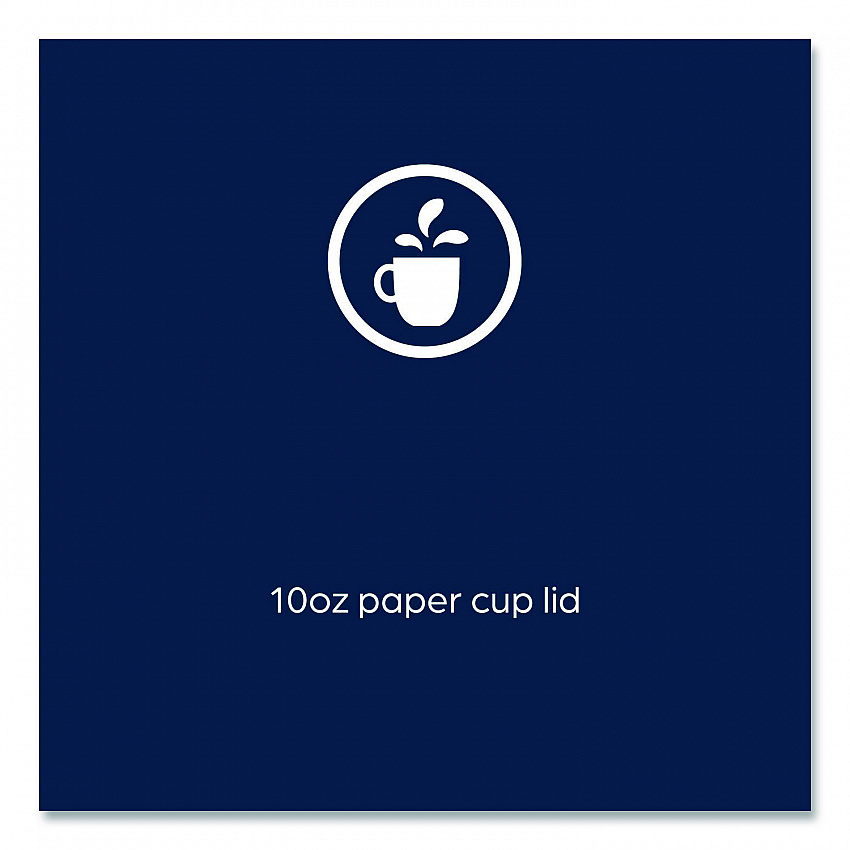 Hot Beverage Paper Cup Lids 10 oz, Fits FLAVIA 10 oz Paper Cup, White, 100/Sleeve, 10 Sleeves/Carton (25200019)