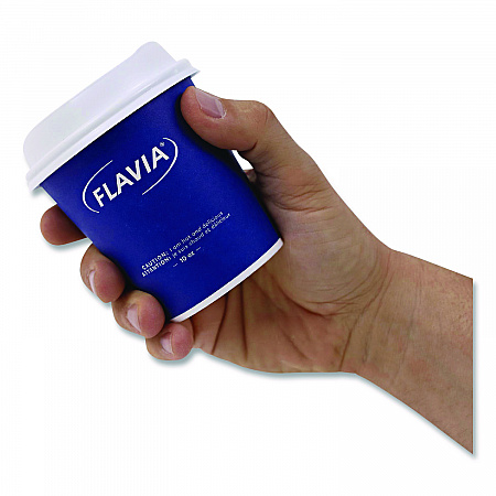 Hot Beverage Paper Cup Lids 10 oz, Fits FLAVIA 10 oz Paper Cup, White, 100/Sleeve, 10 Sleeves/Carton (25200019)