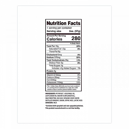 Kettle Potato Chips, Salt and Vinegar, 2 oz Bags, 24/Carton (DFN26104)