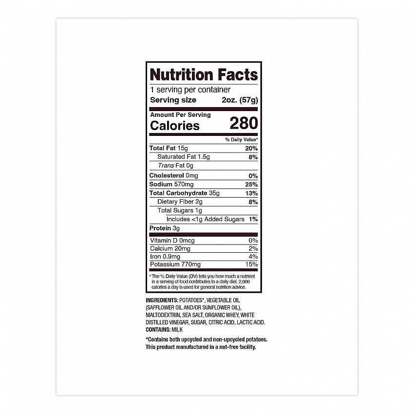 Kettle Potato Chips, Salt and Vinegar, 2 oz Bags, 24/Carton (DFN26104)