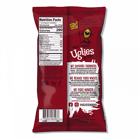Kettle Potato Chips, Bar-B-Que, 2 oz Bags, 24/Carton (DFN26103)