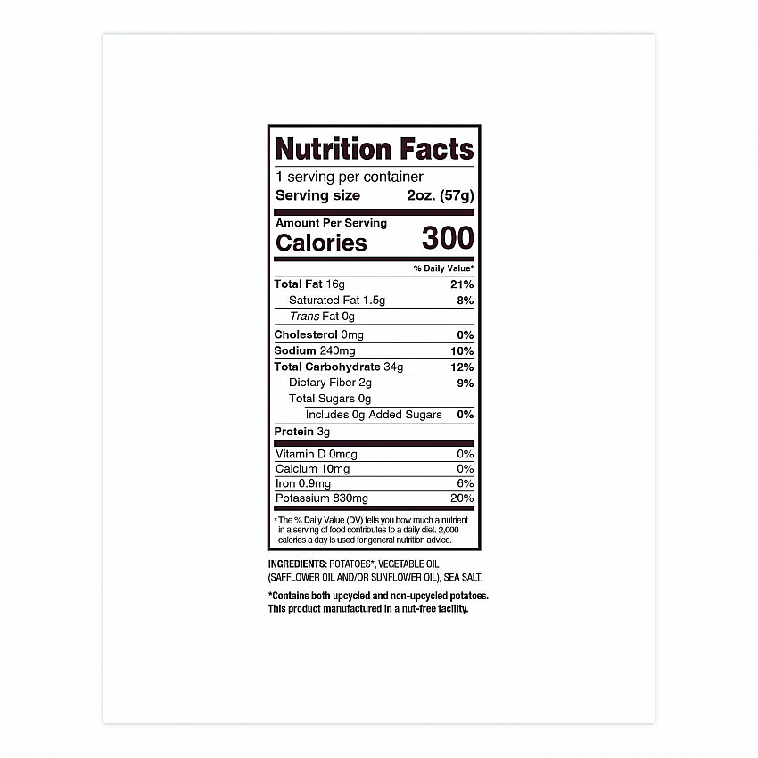 Kettle Potato Chips, Sea Salt, 2 oz Bags, 24/Carton (DFN26102)