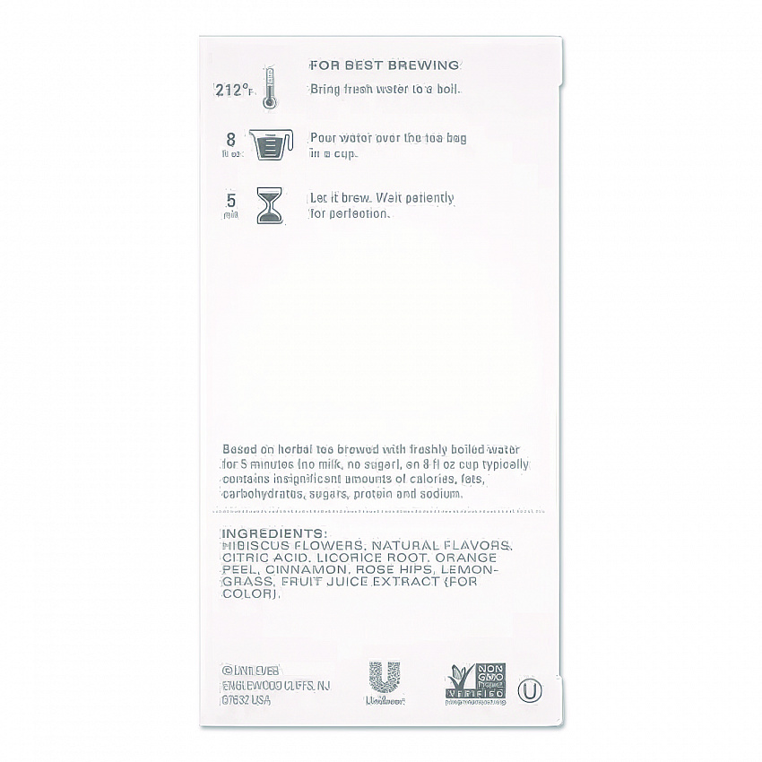 Tea Bags, Passion, 20/Box (TAZ20045BX)