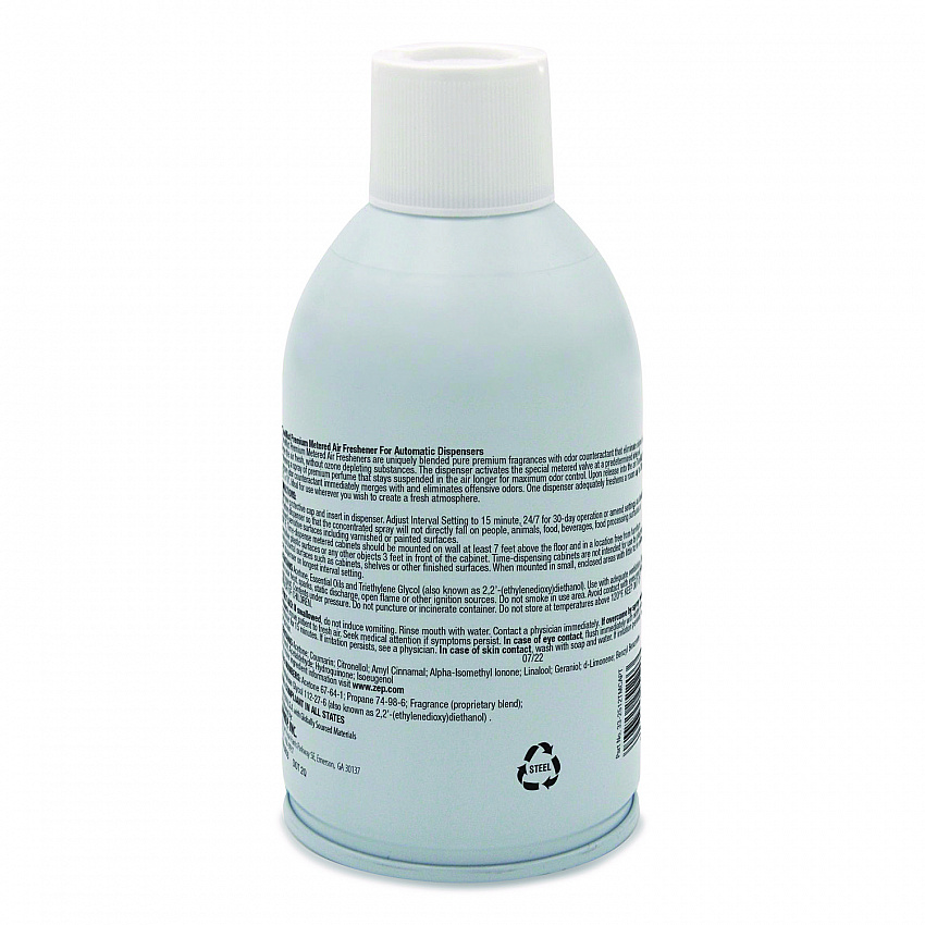 Premium Metered Air Freshener Refill, Baby Powder, 7.1 oz Aerosol Spray, 12/Carton (1042686)
