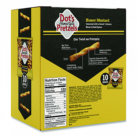 Honey Mustard Pretzels, 1 oz Bag, 10/Box (DDP71948)