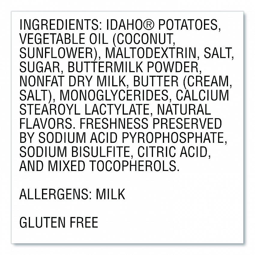 Buttery Homestyle Mashed Potatoes, 1.5 oz Cup, 10/Carton (IDA33141)