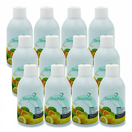 Premium Metered Air Freshener Refill, Citrus, 7.1 oz Aerosol Spray, 12/Carton (1042781)