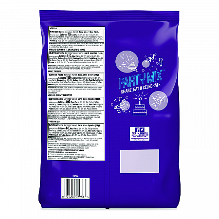 Party Mix Stand-Up Bag, 75 Pieces, Assorted Flavors, 1.7 lb Bag (FER07938)