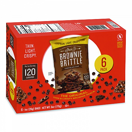 Chocolate Chip Crisps, 1 oz Bag, 6/Pack (SGB01622)