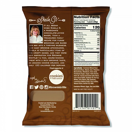 Chocolate Chip Crisps, 1 oz Bag, 6/Pack (SGB01622)