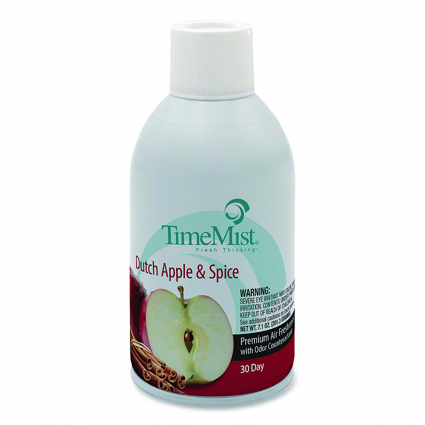 Premium Metered Air Freshener Refill, Dutch Apple and Spice, 7.1 oz Aerosol Spray, 12/Carton (1042818)